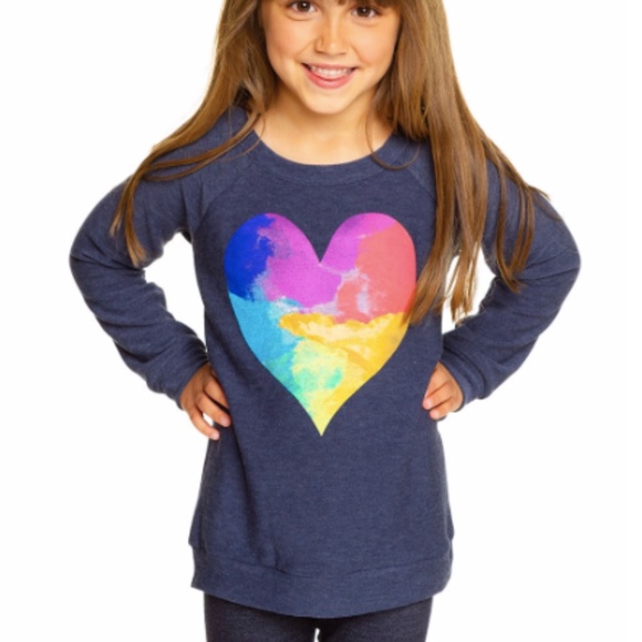 Chaser Kids-Watercolor Heart Cozy Knit - Picture 3 of 5